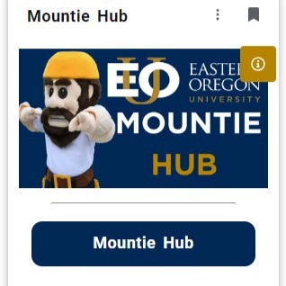 Mountie Hub Card in the my.eou portal